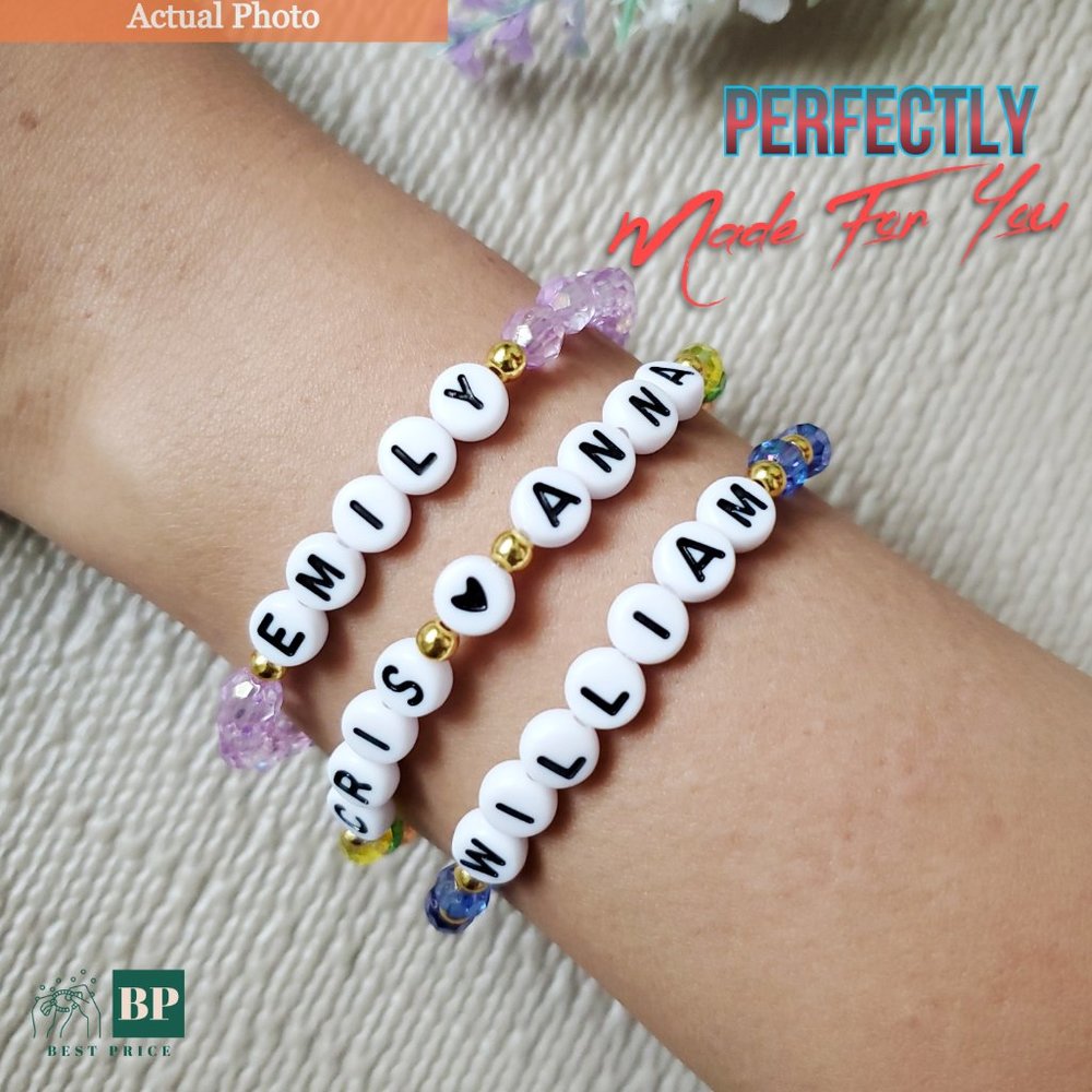 Personalized Name Bracelets | Custom Made | Beads | Love | Couple Gift